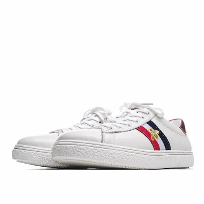 Picture of Gucci ACE series small white shoes casual shoes