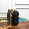 Picture of BV CHAIN BAG SIZE: 26X18CM BLACK GOLD