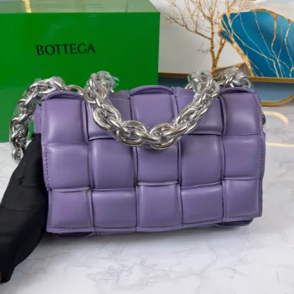 Picture of BV CHAIN BAG SIZE: 26X18CM LAVENDER PURPLE