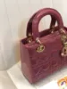 Picture of ABCDior Calf Lacquered Rattan Tote Size 20 x 16.5 x 8cm