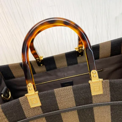 Picture of Fendi striped fabric shopping bag Ref: 8862