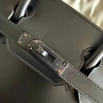 Picture of Birkin Box black black buckle ~