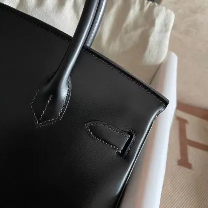 Picture of Birkin Box black black buckle ~