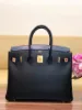 Picture of Birkin box black with gold buckle