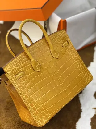 Picture of Crocodile Leather Bag Size: 25cm