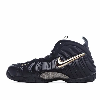 Picture of NIKE AIR FOAMPOSITE PRO BLACK AND GOLD FOAM