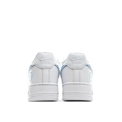 Picture of FRAGMENT DESIGN X NIKE AIR FORCE 1 LOW WHITE AND BLUE LOW TOP 3M