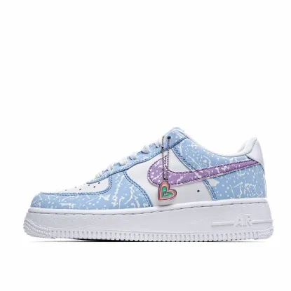 Picture of NIKE AIR FORCE1 LOW WHITE BLUE