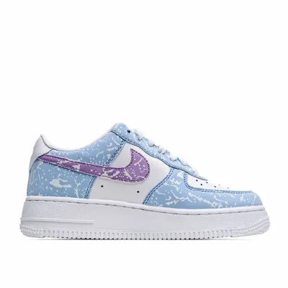 Picture of NIKE AIR FORCE1 LOW WHITE BLUE