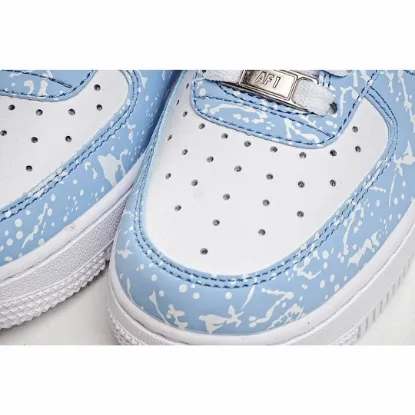 Picture of NIKE AIR FORCE1 LOW WHITE BLUE