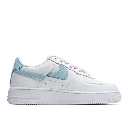 Picture of NIKE AIR FORCE 1 '07 LUXE WHITE PINK GREEN LOW TOP