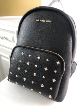 Picture of MK Rhea printed studded shoulder bag Model: 2106: Size: 26m Height: 32 Width: 14