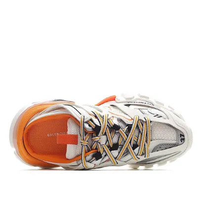 Picture of BALENCIAGA SNEAKER TESS S.GOMMA MAILLE WHITE/ORANGE