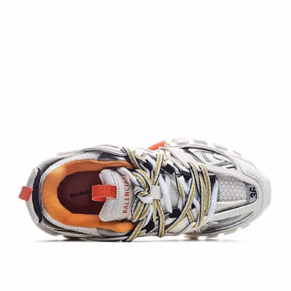 Picture of BALENCIAGA SNEAKER TESS S.GOMMA MAILLE WHITE/ORANGE