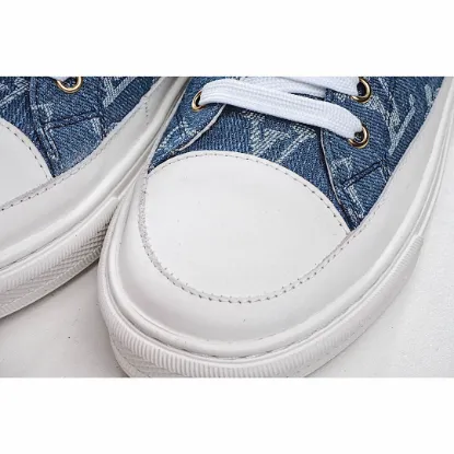 Picture of LOUIS VUITTON STELLAR SNEAKER BOOT CASUAL WHITE BOARD SHOES PINK/BLUE