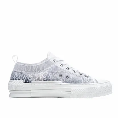 Picture of Dior B23 Oblique Slip-on Low Top Sneakers Sheer Print Sneakers