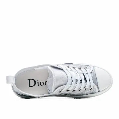 Picture of Dior B23 Oblique Slip-on Low Top Sneakers Sheer Print Sneakers