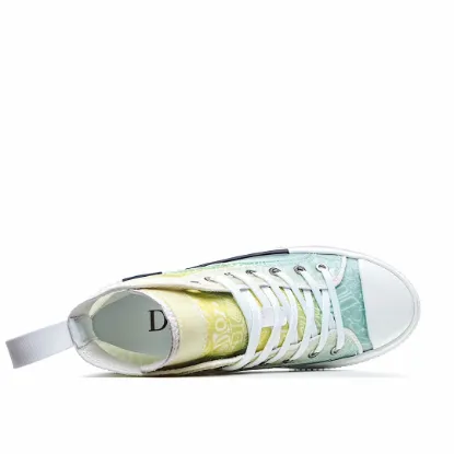 Picture of Dior B23 Oblique Slip-on Low Top Sneakers Sheer Print Sneakers