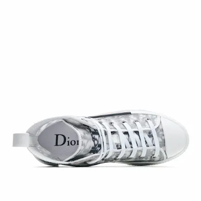 Picture of Dior B23 Oblique Slip-on Low Top Sneakers Sheer Print Sneakers