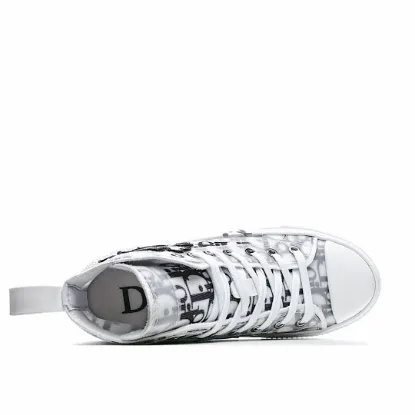 Picture of Dior B23 Oblique Slip-on Low Top Sneakers Sheer Print Sneakers