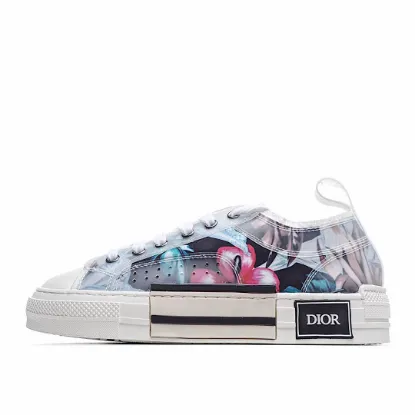 Picture of Dior B23 Oblique Slip-on Low Top Sneakers Sheer Print Sneakers