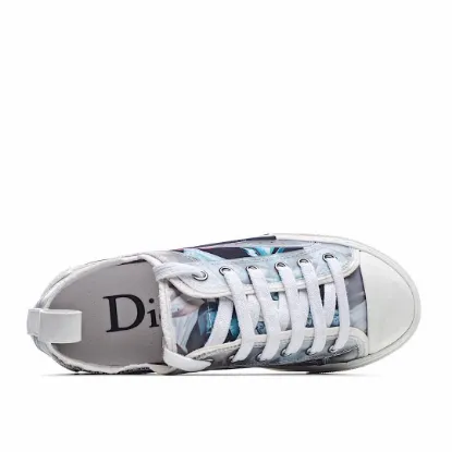 Picture of Dior B23 Oblique Slip-on Low Top Sneakers Sheer Print Sneakers