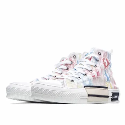 Picture of Dior B23 Oblique Slip-on Low Top Sneakers Sheer Print Sneakers