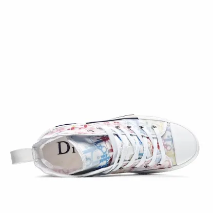 Picture of Dior B23 Oblique Slip-on Low Top Sneakers Sheer Print Sneakers