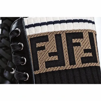 Picture of Fendi Knitted Stretch Martin Boots