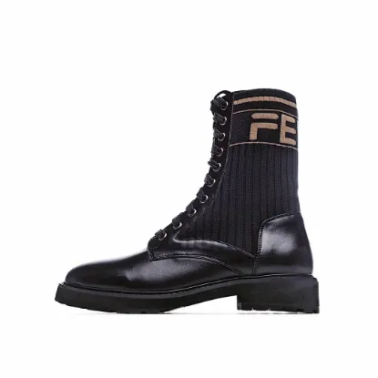 Picture of Fendi Knitted Stretch Martin Boots