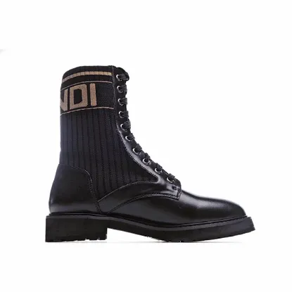 Picture of Fendi Knitted Stretch Martin Boots