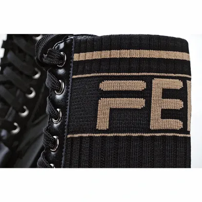 Picture of Fendi Knitted Stretch Martin Boots