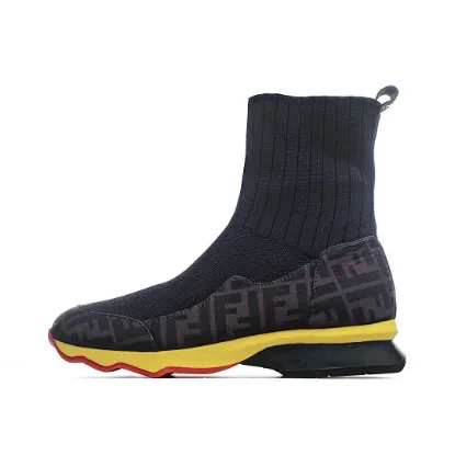 Picture of Fendi Knitted Stretch Martin Boots