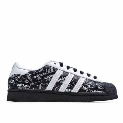 Picture of Adidas Superstar 'All Over Print - Black'