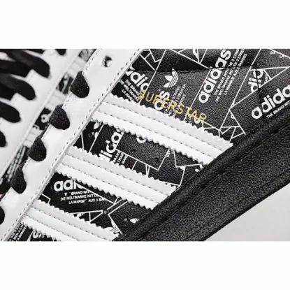 Picture of Adidas Superstar 'All Over Print - Black'