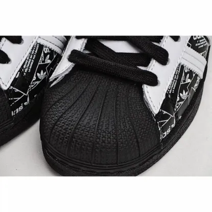 Picture of Adidas Superstar 'All Over Print - Black'