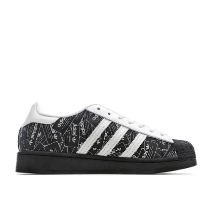 Picture of Adidas Superstar 'All Over Print - Black'