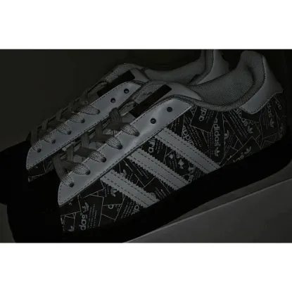 Picture of Adidas Superstar 'All Over Print - Black'