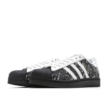 Picture of Adidas Superstar 'All Over Print - Black'