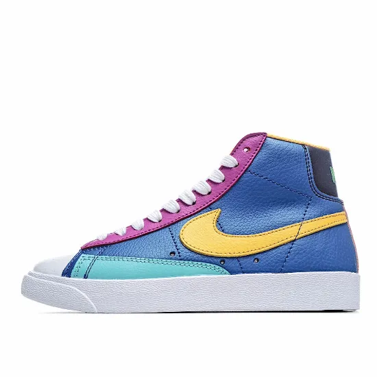 Picture of NIKE BLAZER MID GS 'AURORA PURPLE ORANGE'