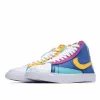 Picture of NIKE BLAZER MID GS 'AURORA PURPLE ORANGE'