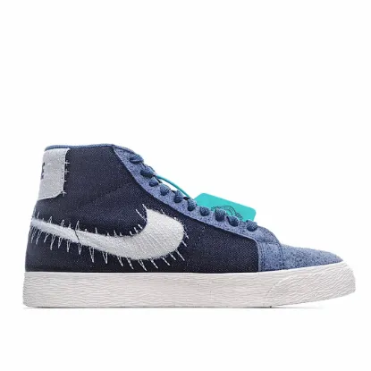 Picture of NIKE BLAZER MID SB'SASHIKO PACK --MYSTIC NAVY'