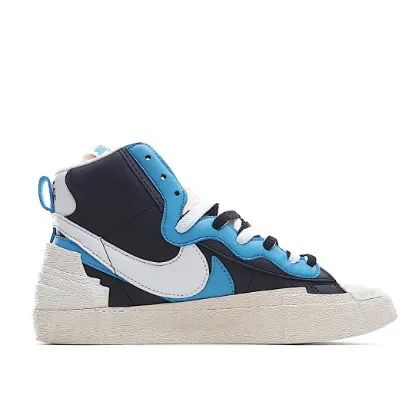 Picture of NIKE SACAI X BLAZER MID 'BLACK BLUE'