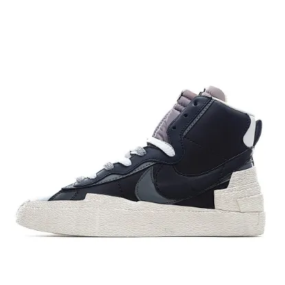 Picture of NIKE SACAI X BLAZER MID 'BLACK GREY'