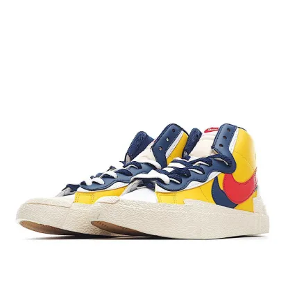 Picture of NIKE SACAI X BLAZER MID 'MAIZE NAVY'