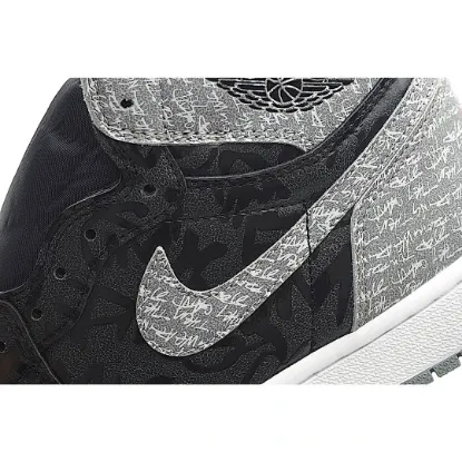 Picture of Air Jordan 1 High OG AJ1 High Top Series Black Grey