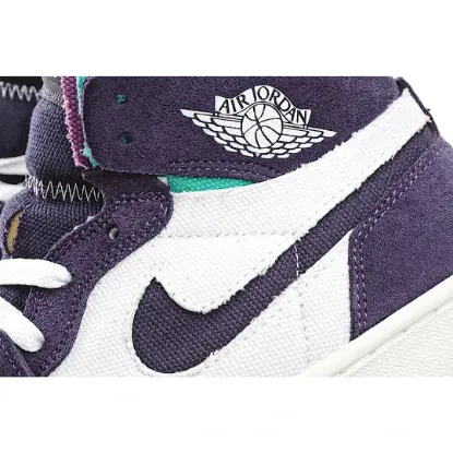 Picture of Air Jordan 1 High Zoom Comfort White Purple Green AJ1