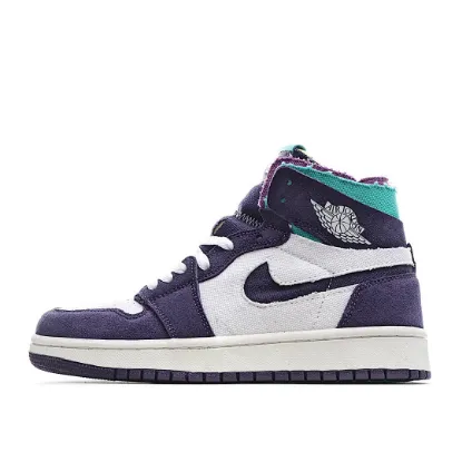 Picture of Air Jordan 1 High Zoom Comfort White Purple Green AJ1