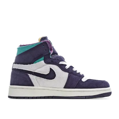 Picture of Air Jordan 1 High Zoom Comfort White Purple Green AJ1