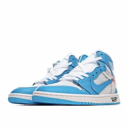 Picture of Air Jordan 1 Retro High OFF-WHITE University Blue UNC THE THE OW